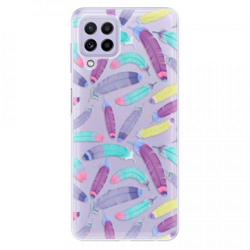 Odolné silikónové puzdro iSaprio - Feather Pattern 01 - Samsung Galaxy A22