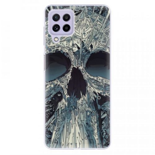 Odolné silikónové puzdro iSaprio - Abstract Skull - Samsung Galaxy A22