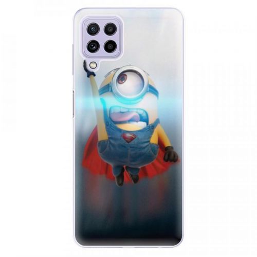 Odolné silikónové puzdro iSaprio - Mimons Superman 02 - Samsung Galaxy A22