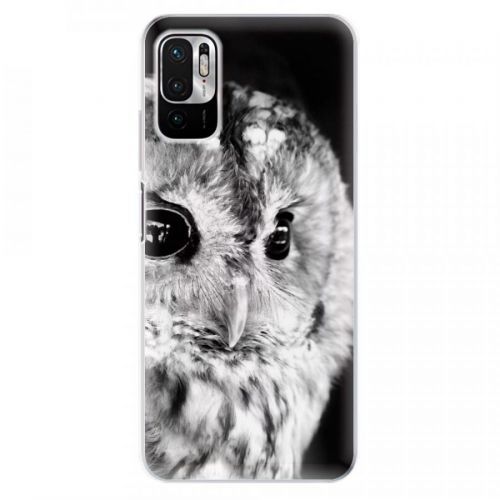Odolné silikónové puzdro iSaprio - BW Owl - Xiaomi Redmi Note 10 5G