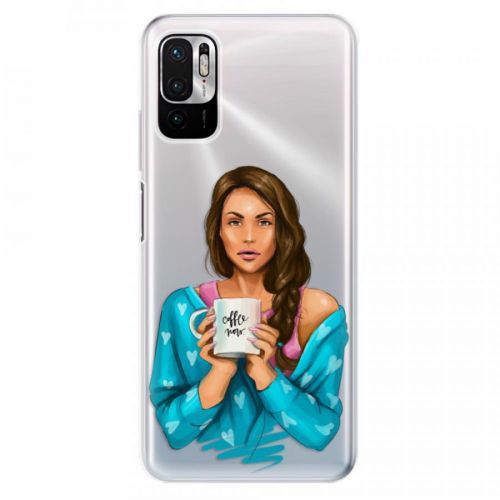 Odolné silikónové puzdro iSaprio - Coffe Now - Brunette - Xiaomi Redmi Note 10 5G
