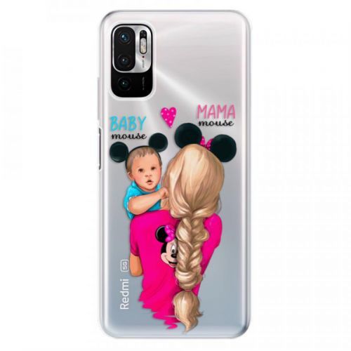 Odolné silikónové puzdro iSaprio - Mama Mouse Blonde and Boy - Xiaomi Redmi Note 10 5G