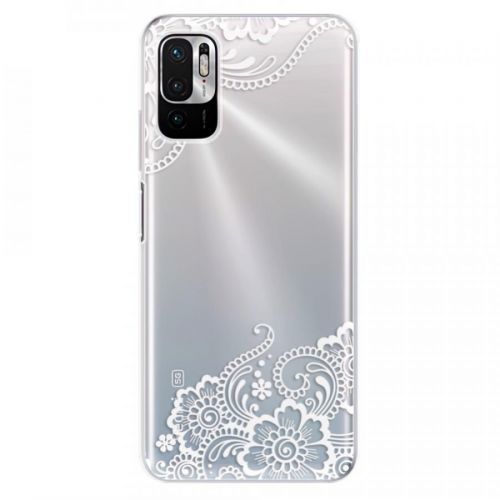 Odolné silikónové puzdro iSaprio - White Lace 02 - Xiaomi Redmi Note 10 5G