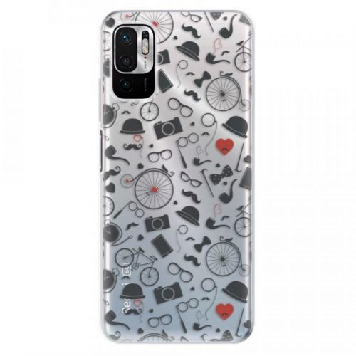 Odolné silikónové puzdro iSaprio - Vintage Pattern 01 - black - Xiaomi Redmi Note 10 5G