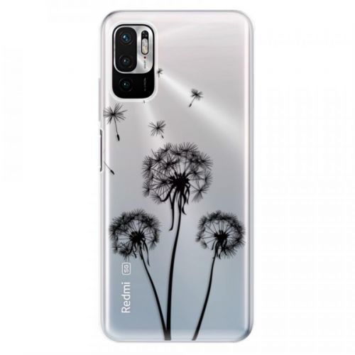 Odolné silikónové puzdro iSaprio - Three Dandelions - black - Xiaomi Redmi Note 10 5G