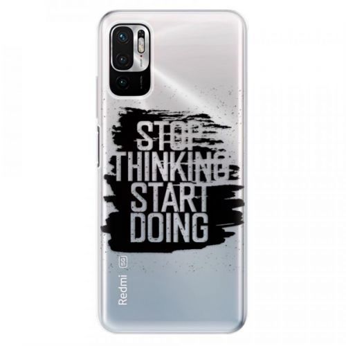 Odolné silikónové puzdro iSaprio - Start Doing - black - Xiaomi Redmi Note 10 5G