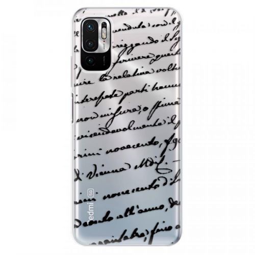 Odolné silikónové puzdro iSaprio - Handwriting 01 - black - Xiaomi Redmi Note 10 5G