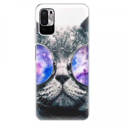 Odolné silikónové puzdro iSaprio - Galaxy Cat - Xiaomi Redmi Note 10 5G