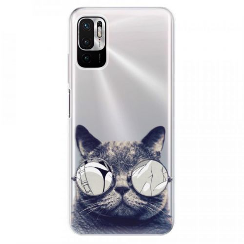 Odolné silikónové puzdro iSaprio - Crazy Cat 01 - Xiaomi Redmi Note 10 5G