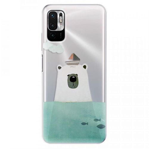 Odolné silikónové puzdro iSaprio - Bear With Boat - Xiaomi Redmi Note 10 5G