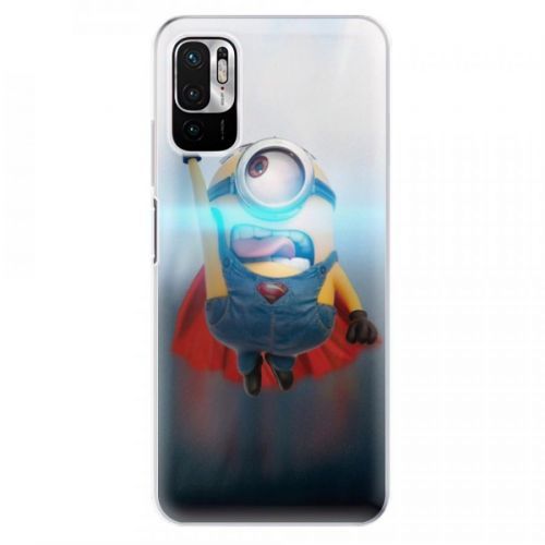Odolné silikónové puzdro iSaprio - Mimons Superman 02 - Xiaomi Redmi Note 10 5G