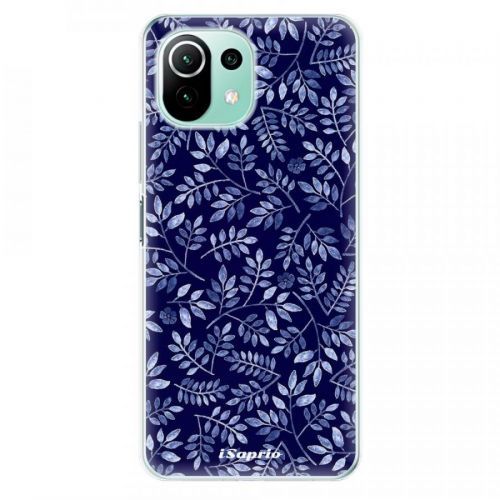 Odolné silikónové puzdro iSaprio - Blue Leaves 05 - Xiaomi Mi 11 Lite
