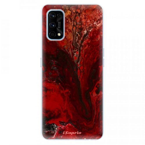 Odolné silikónové puzdro iSaprio - RedMarble 17 - Realme 7 Pro