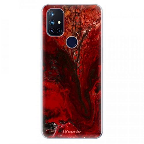 Odolné silikónové puzdro iSaprio - RedMarble 17 - OnePlus Nord N10 5G