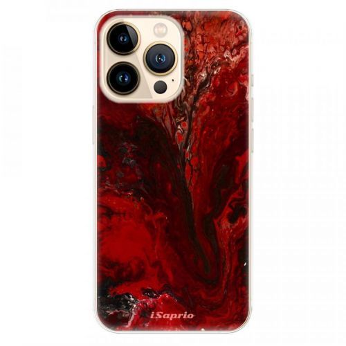 Odolné silikónové puzdro iSaprio - RedMarble 17 - iPhone 13 Pro Max