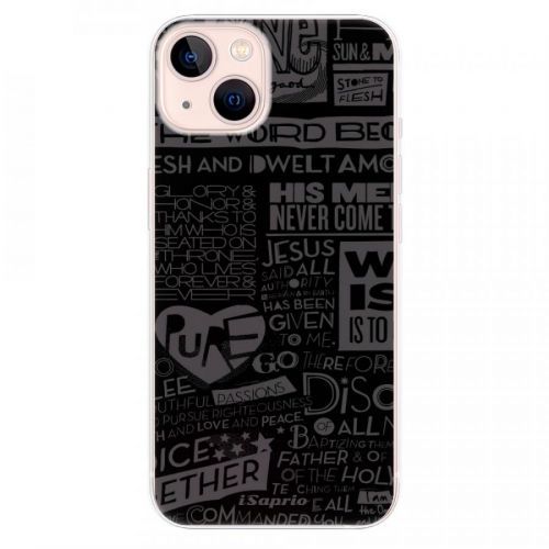Odolné silikónové puzdro iSaprio - Text 01 - iPhone 13