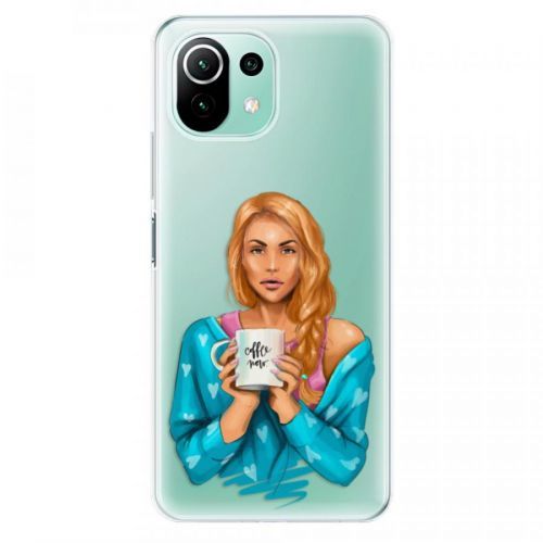 Odolné silikónové puzdro iSaprio - Coffe Now - Redhead - Xiaomi Mi 11 Lite