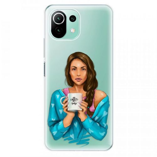 Odolné silikónové puzdro iSaprio - Coffe Now - Brunette - Xiaomi Mi 11 Lite