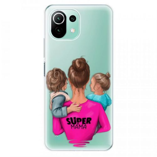 Odolné silikónové puzdro iSaprio - Super Mama - Boy and Girl - Xiaomi Mi 11 Lite