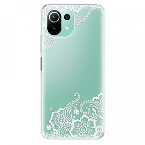 Odolné silikónové puzdro iSaprio - White Lace 02 - Xiaomi Mi 11 Lite