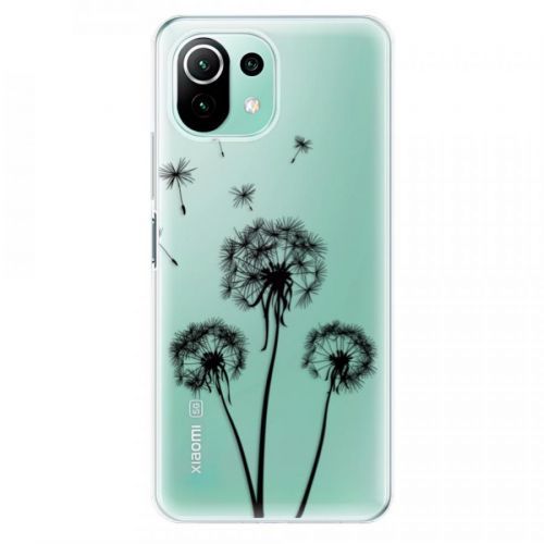 Odolné silikónové puzdro iSaprio - Three Dandelions - black - Xiaomi Mi 11 Lite