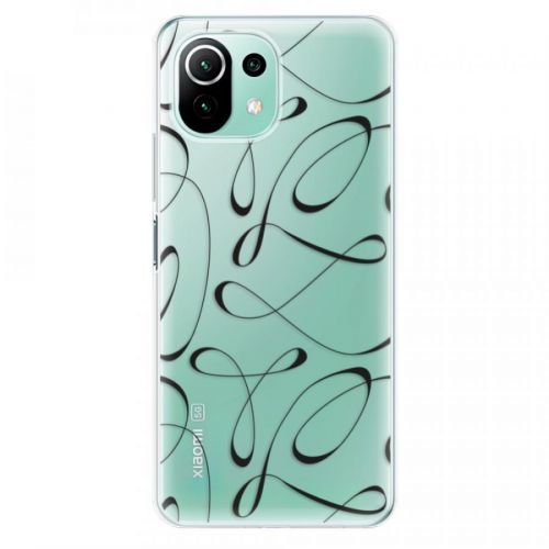 Odolné silikónové puzdro iSaprio - Fancy - black - Xiaomi Mi 11 Lite