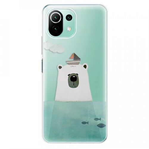 Odolné silikónové puzdro iSaprio - Bear With Boat - Xiaomi Mi 11 Lite