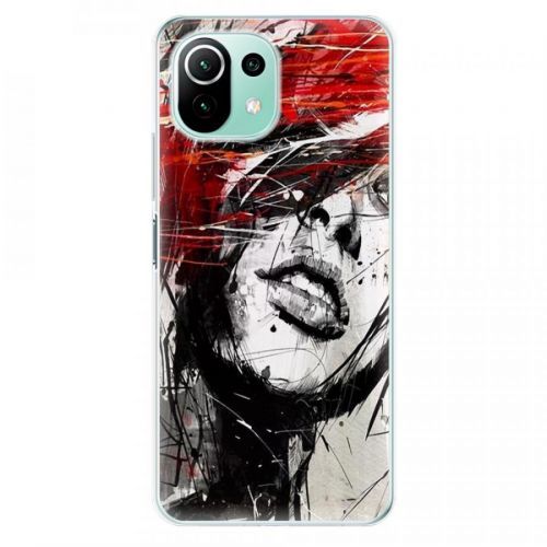 Odolné silikónové puzdro iSaprio - Sketch Face - Xiaomi Mi 11 Lite