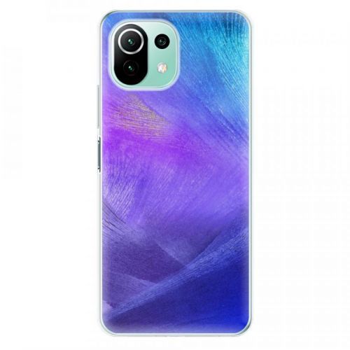 Odolné silikónové puzdro iSaprio - Purple Feathers - Xiaomi Mi 11 Lite