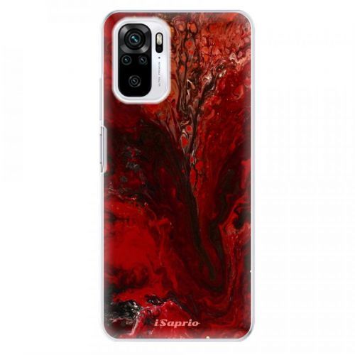 Odolné silikónové puzdro iSaprio - RedMarble 17 - Xiaomi Redmi Note 10 / Note 10S