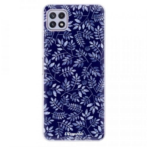 Odolné silikónové puzdro iSaprio - Blue Leaves 05 - Samsung Galaxy A22 5G