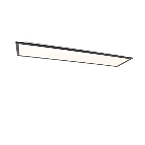 Modern LED-paneel zwart incl. LED 120 cm - Liv