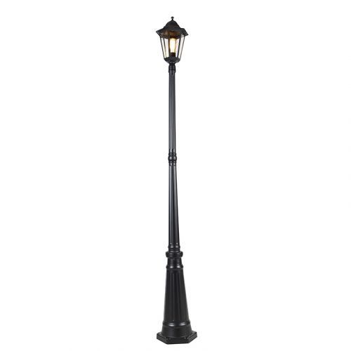 Klasický vonkajší lucerna čierna 200 cm IP44 - New Orleans