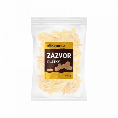 ALLNATURE Zázvor plátky 250 g