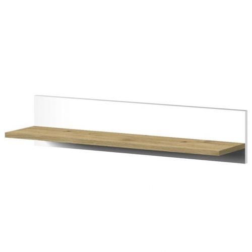 Polička Nero 12 80 – Biely Lesk