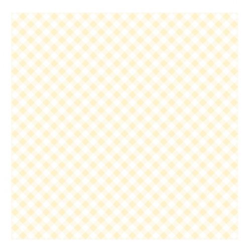 Servítky na dekupáž Diagonal Cream Check - 1 ks
