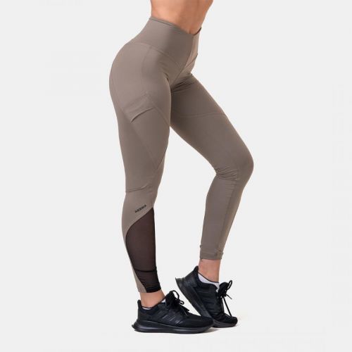 Dámske legíny High Waist Fit&Smart Mocha - NEBBIA  XS