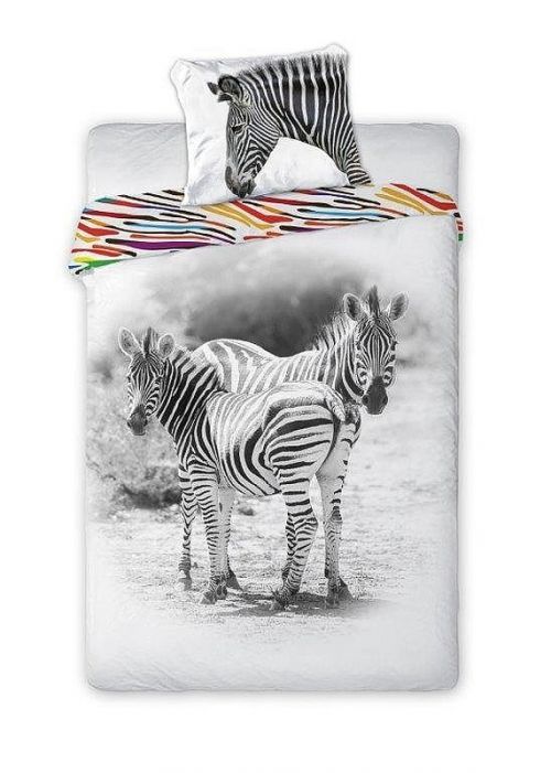 Bavlněné povlečení Wild Zebra 140x200 cm