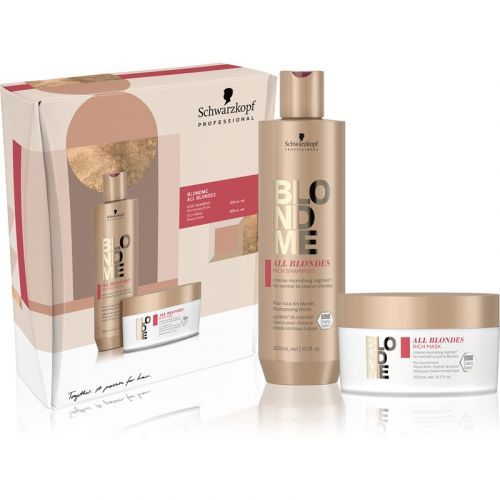 Schwarzkopf Professional Blondme All Blondes Rich darčeková sada (pre hrubé vlasy)