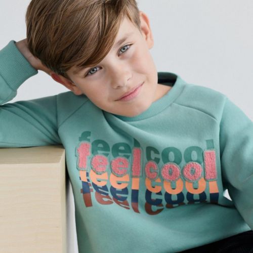 Reserved - Boys` jogging top - Tyrkysová