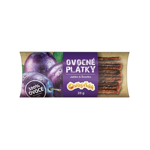 Ovocňák Ovocné plátky Jablko - slivka 20 g
