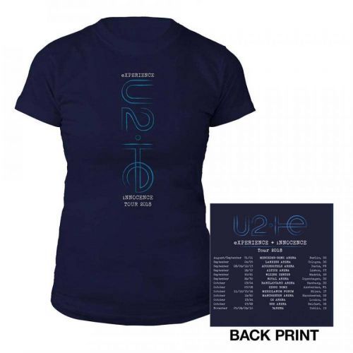 U2 - Tričko I+E Paris Event 2015 - Muž, Unisex, Modrá, M