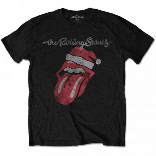 Rolling Stones - Tričko Santa Lick - Muž, Unisex, Čierna, XXL