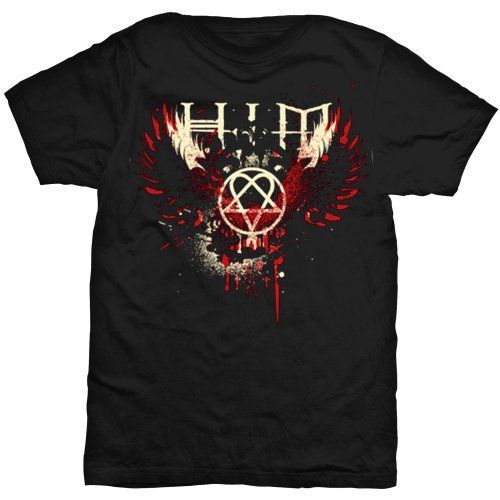 HIM - Tričko Wings Splatter - Muž, Unisex, Čierna, XXL