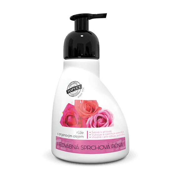 TOPVET Sprchová pena - ruža s arganovým olejom 300ml 300 ml