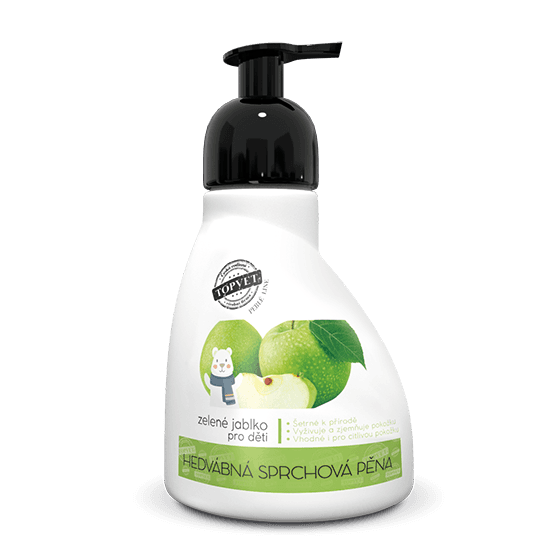 TOPVET Sprchová pena - zelené jablko - vhodné pre deti 300ml 300 ml