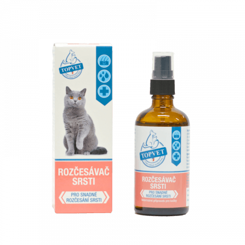 TOPVET Rozčesávač srsti pre mačky 100ml 100 ml
