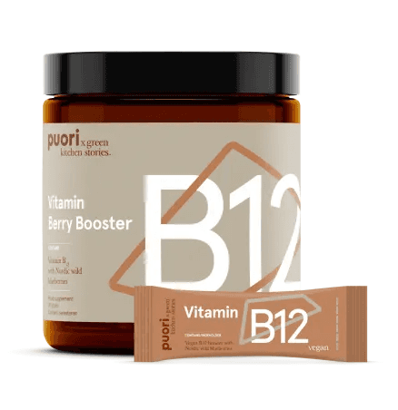 Puori B12 - Berry Booster s vitamínom B12 - 10 týždňové balenie 42g