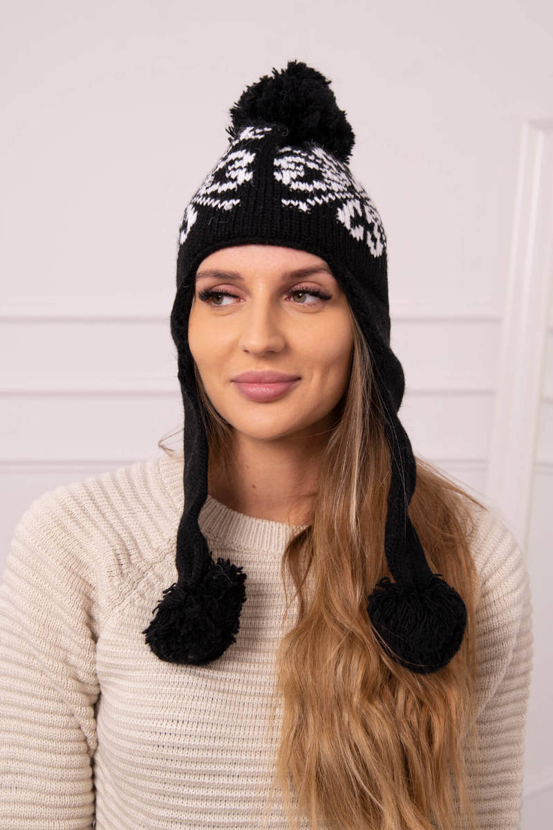 Dámske uši Balbina K381 black UNI