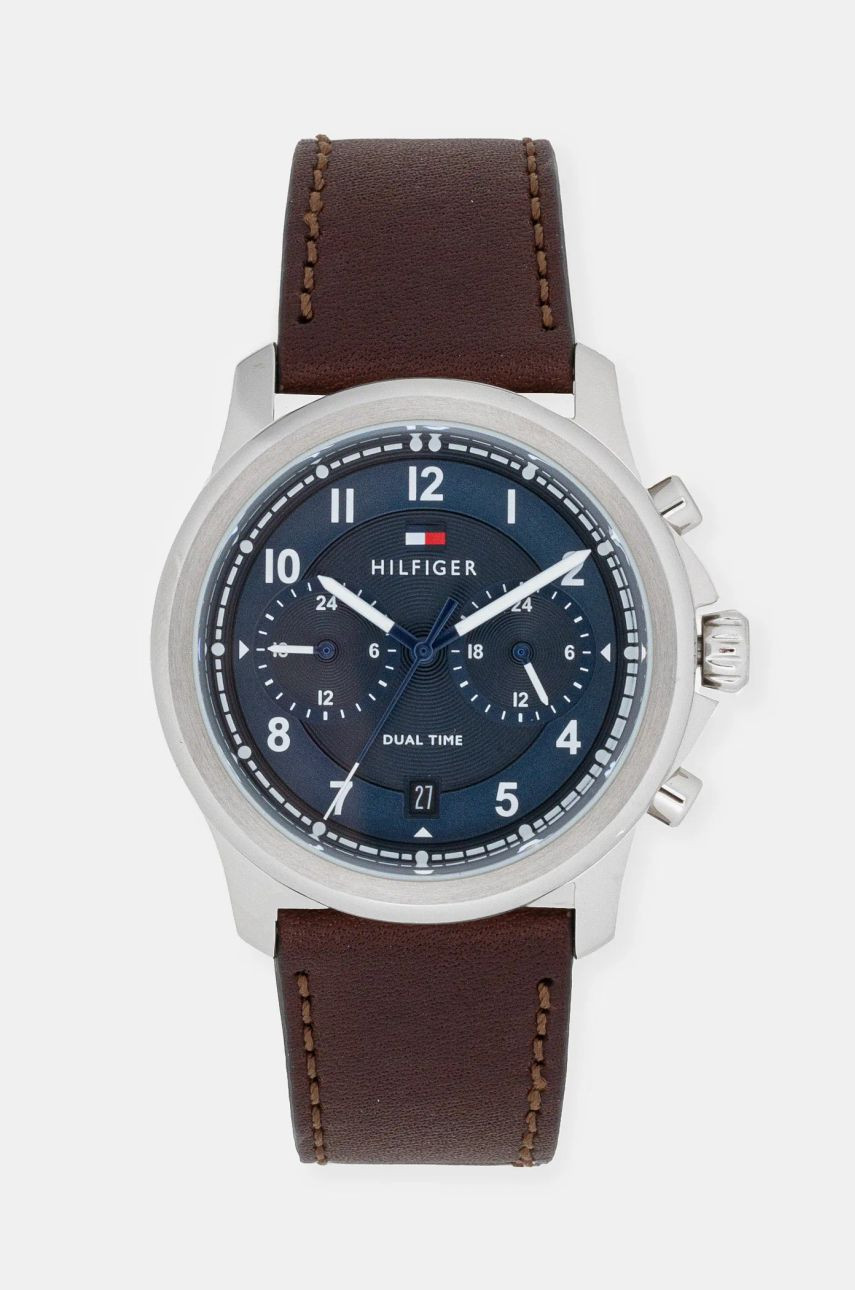 Hodinky Tommy Hilfiger pánske, hnedá farba, 1710625